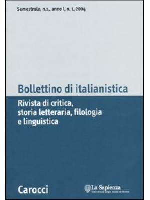 Bollettino di italianistica...
