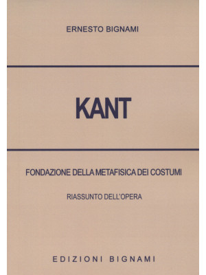 Kant. Fondazione della meta...