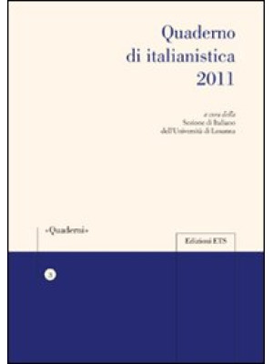 Quaderno di italianistica 2011