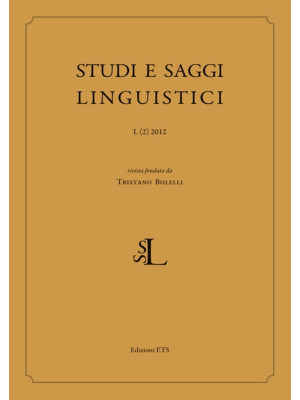 Studi e saggi linguistici (...