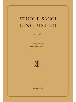 Studi e Saggi Linguistici (...