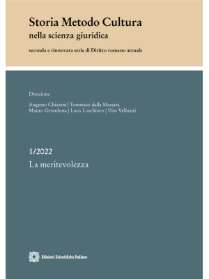 Storia metodo cultura nella scienza giuridica (2022). Vol. 1