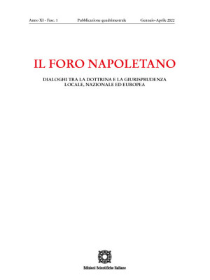 Il Foro napoletano. Dialoghi tra la dottrina e la giurisprudenza locale, nazionale ed europea (2022). Vol. 1