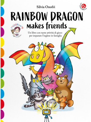 Rainbow dragon makes friend...