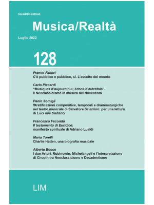 Musica/realtà (2022). Vol. 128