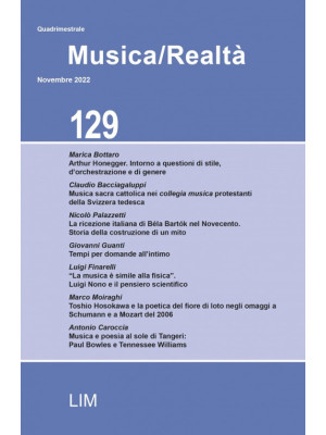 Musica/realtà (2022). Vol. 129