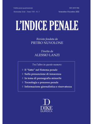 L'indice penale (2022). Vol. 3
