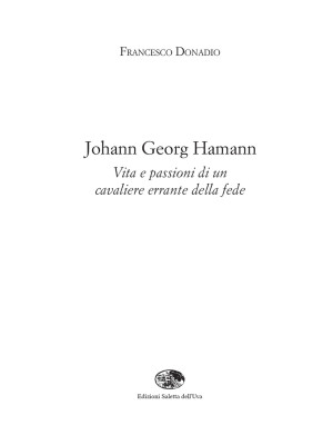 Johann Georg Hamann. Vita e...