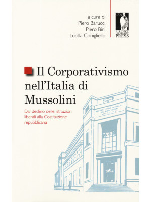 Il corporativismo nell'Ital...