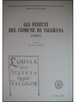 Gli statuti di Valgrana