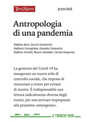 Antropologia di una pandemia