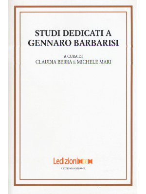 Studi dedicati a Gennaro Ba...