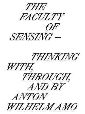 The faculty of sensing. Thi...