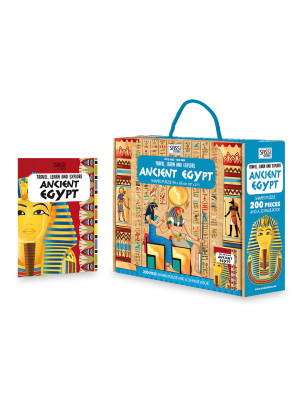 Ancient Egypt. Travel, learn and explore. Con puzzle