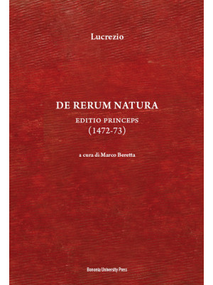 De rerum natura. Editio pri...