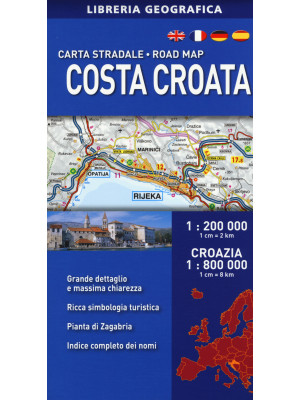 Costa croata 1:200.000. Cro...