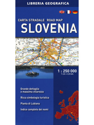 Slovenia. Carta stradale 1:...