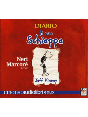 Diario di una schiappa letto da Neri Marcorè. Audiolibro. CD Audio formato MP3