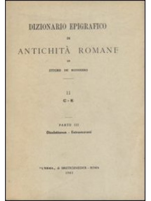 Dizionario epigrafico di an...