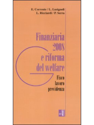 Finanziaria 2008 e riforma ...