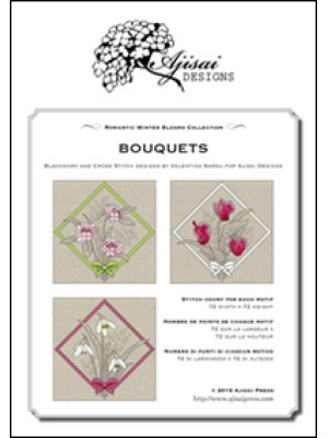 Bouquets. Cross stitch blac...
