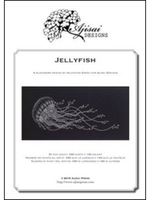 Jellyfish. Blackwork design...