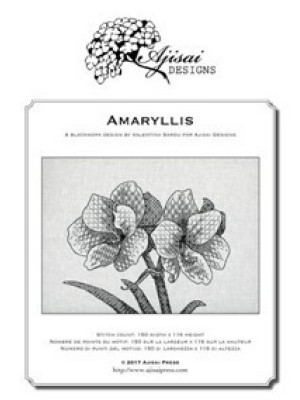 Amaryllis. A blackwork desi...