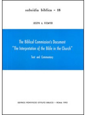 The Biblical commission's d...
