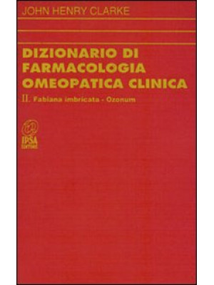 Dizionario di farmacologia ...
