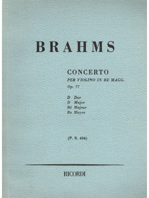 Brahms opera 77. Doppia mor...