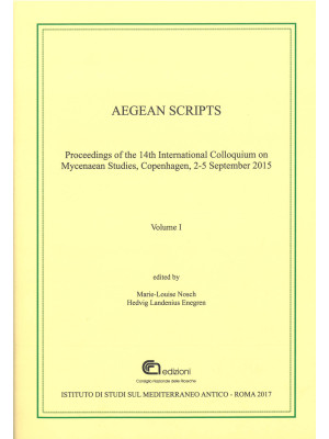 Aegean scripts. Proceedings...