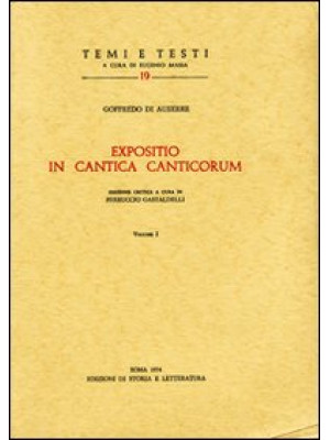 Expositio in Cantica cantic...