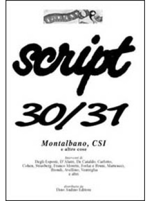 Script vol. 30-31. Montalba...
