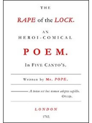The rape of the lock. Testo...