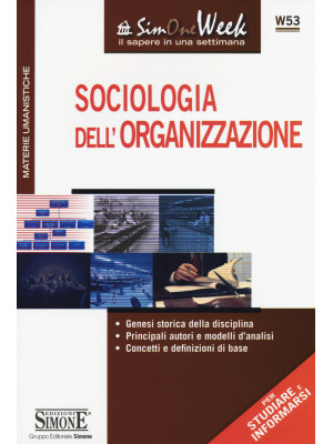 Sociologia dell'organizzazi...