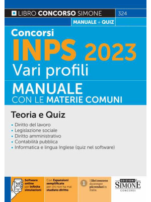 Concorsi INPS 2023 vari pro...