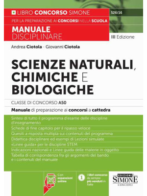 Scienze naturali, chimiche ...