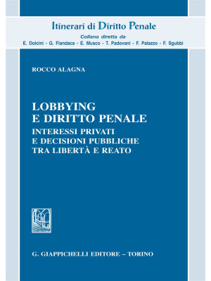 Lobbying e diritto penale. ...