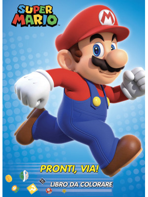 Super Mario pronti via! Libro da colorare. Ediz. illustrata