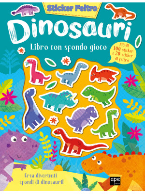 Dinosauri. Sticker feltro. ...