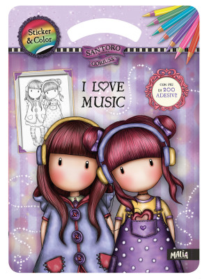 I love music. Sticker & col...
