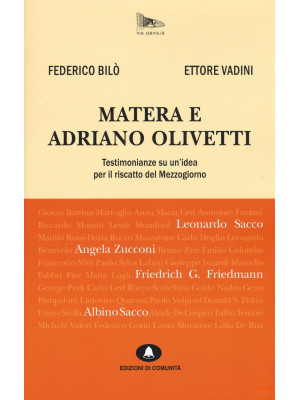 Matera e Adriano Olivetti. ...