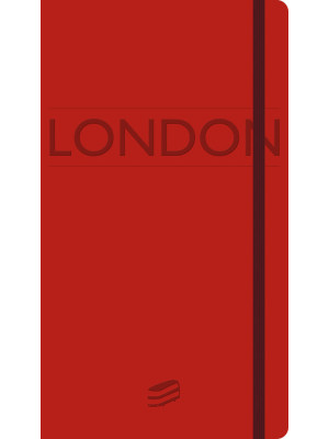 London. Notebook. Red cover...