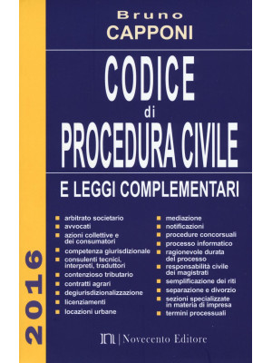 Codice di procedura civile ...