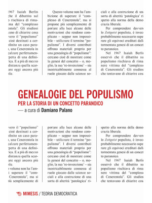 Genealogie del populismo. P...