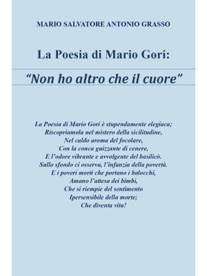 La poesia di Mario Gori «No...