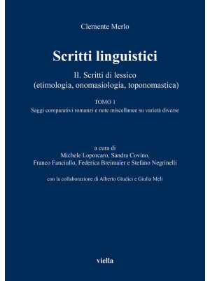 Scritti linguistici. Vol. 2...