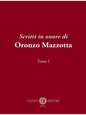 Scritti in onore di Oronzo ...