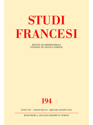 Studi francesi. Vol. 194: B...