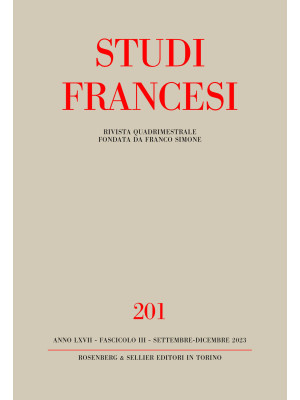 Studi francesi (2023). Vol....